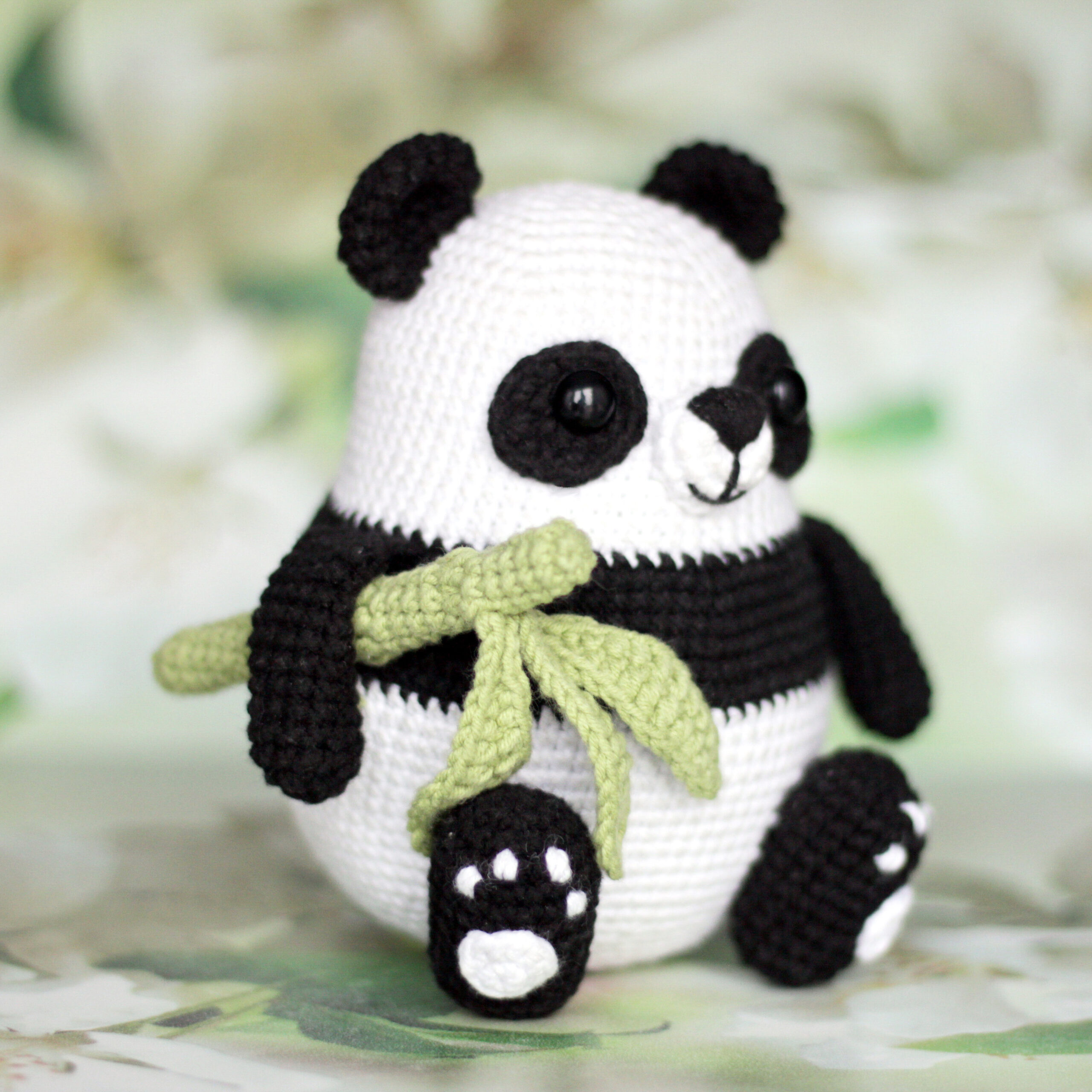 Moster PANDA 🐼 💯 en #crochet Taille 30 cm Yeux de sécurité de 10