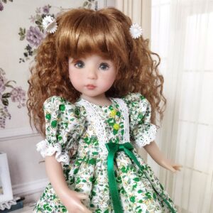 Green dress for Little Darling 13"dolls
