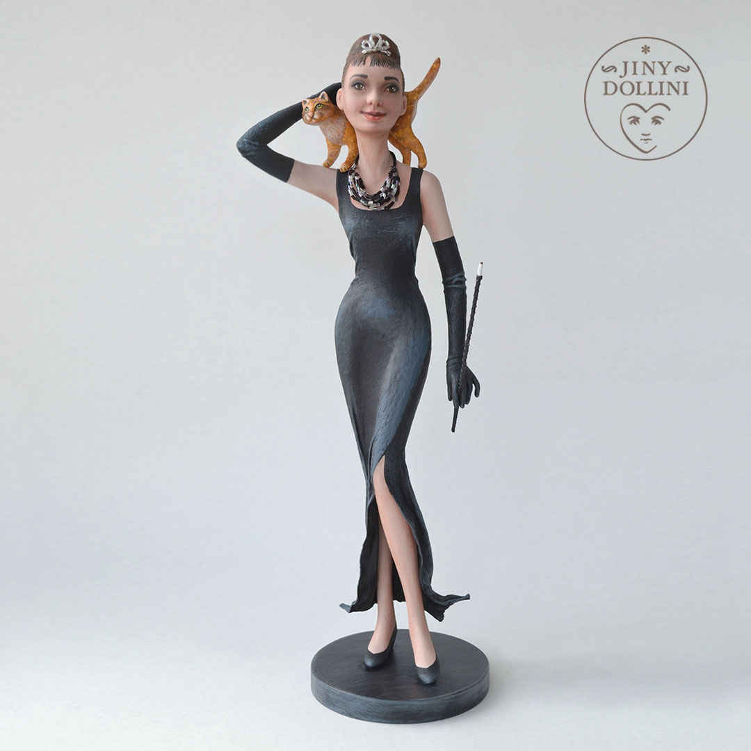Portrait doll Audrey Hepburn, 43 cm 1 nutcracker Adry4