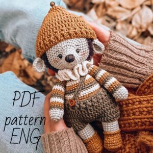 Hedgehog crochet pattern.