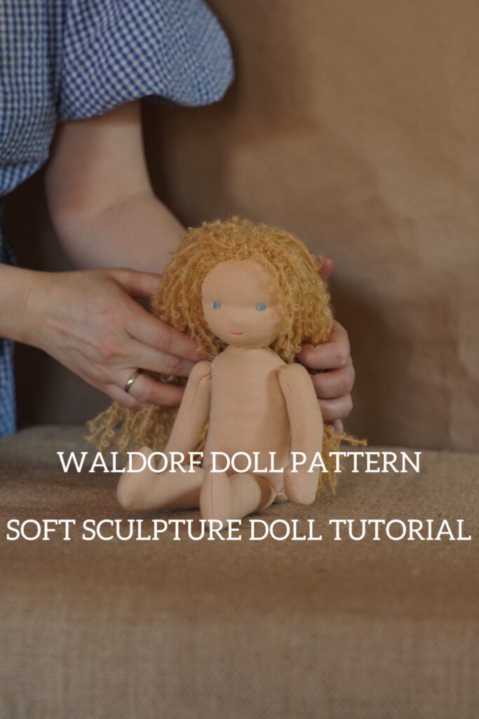 Waldorf Doll pattern, Sewing cloth doll pattern