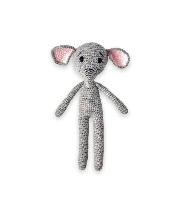 Crochet amigurumi elephant pattern doll