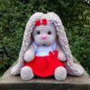 Crochet amigurumi plush bunny with long ears