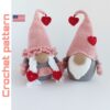 valentines gnomes crochet pattern