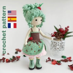 Cake doll crochet pattern