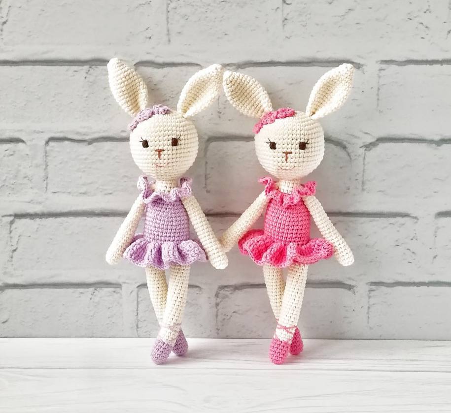 crochet ballerina bunny