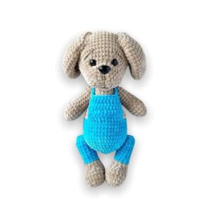 Crochet amigurumi plush animal dog pattern