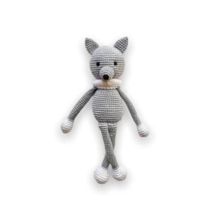 Crochet amigurumi wolf pattern, Crochet animal