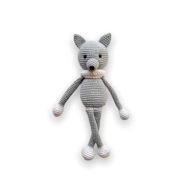 Crochet amigurumi wolf pattern, Crochet animal