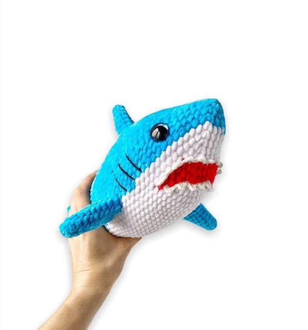 Crochet amigurumi plush shark pattern