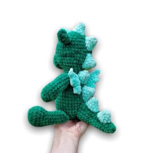 Crochet amigurumi plush animal dragon pattern