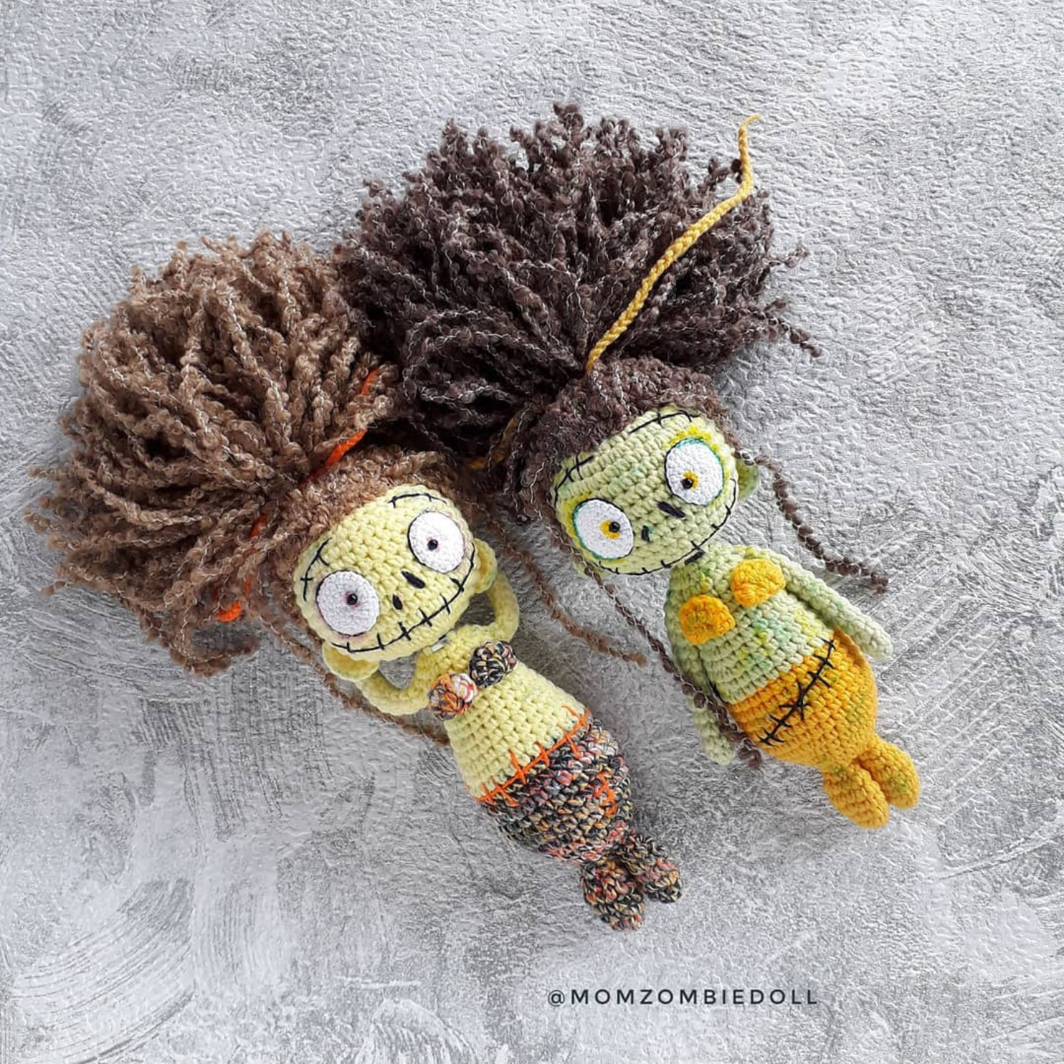 Zombie MERMAID Crochet pattern amigurumi toy momzombiedoll 6 zombie mermaid
