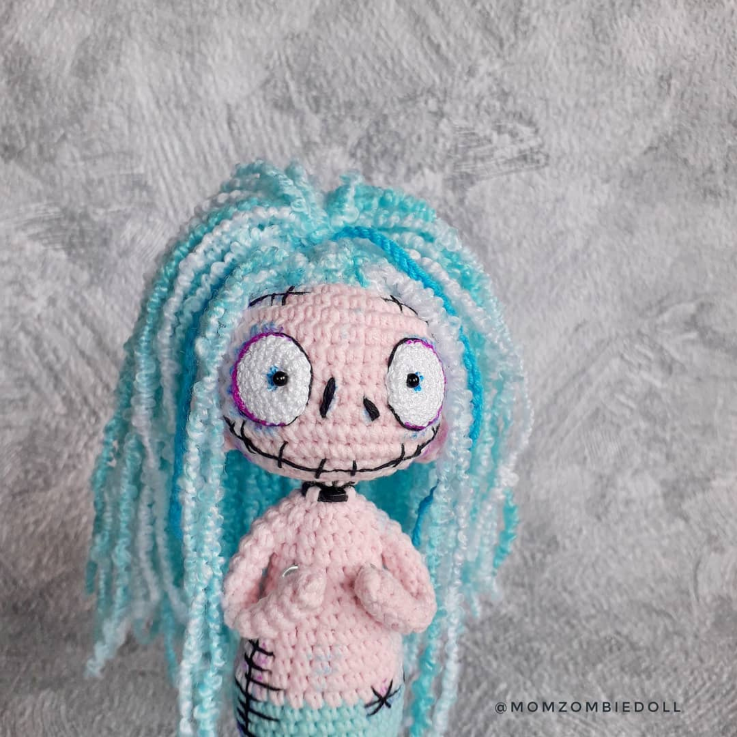 Zombie MERMAID Crochet pattern amigurumi toy momzombiedoll 4 zombie mermaid