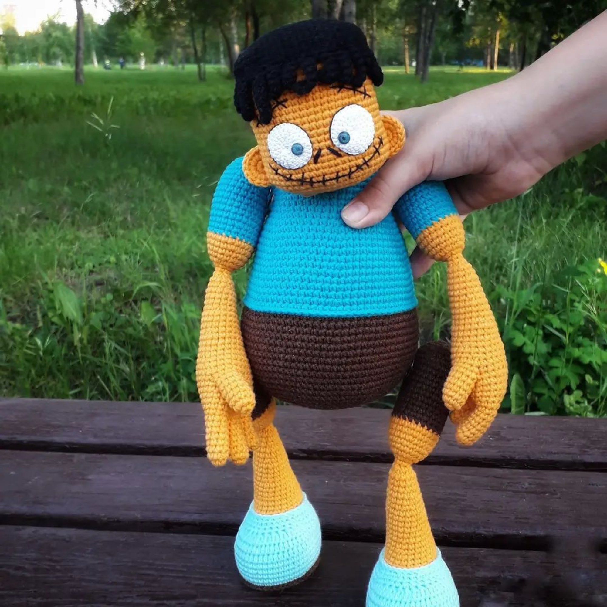 Zombie FRANKIE Crochet pattern amigurumi toy momzombiedoll 2 Zombie FRANKIE