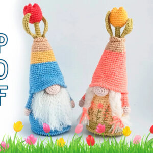 Spring Gnome Tulip pattern PDF