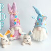 Easter gnomes bunny pattern