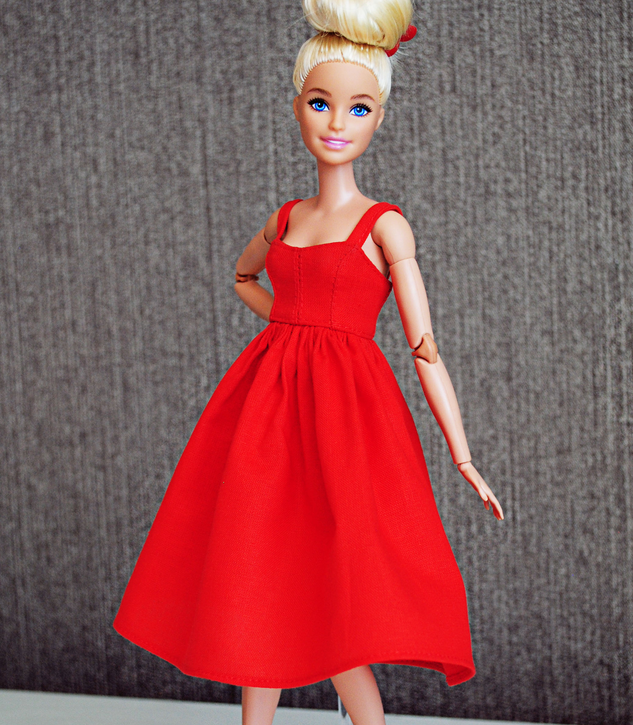 barbie frock red colour