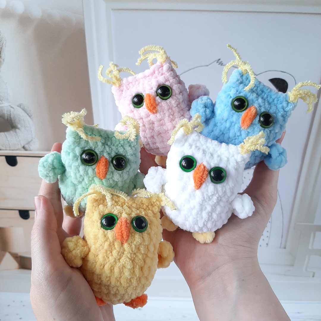 Super CUTE! Crochet Owl Key Chain Tutorial 