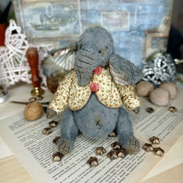 artist elephant, cute elephant, handmade elephant