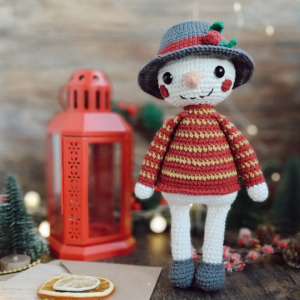 Snowman amigurumi,crochet pattern