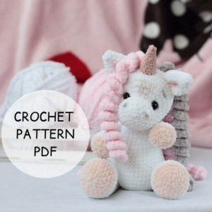 modèle de licorne au crochet