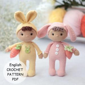 modèle de poupée lapin au crochet