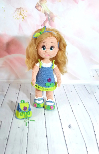 Crochet Doll Crochet Doll fancy nancy doll crochet cotton doll accessories