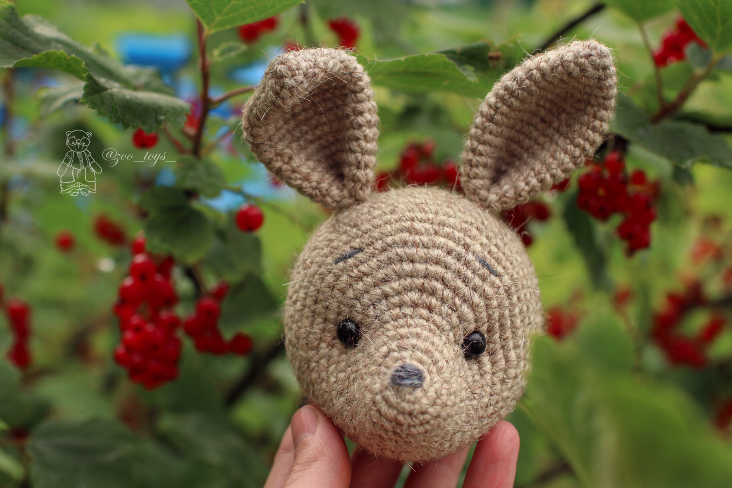 Crochet Pattern bunny in panties. Knitting pattern for shirt and pants. 4 Вульфрик 2 мордочка scaled
