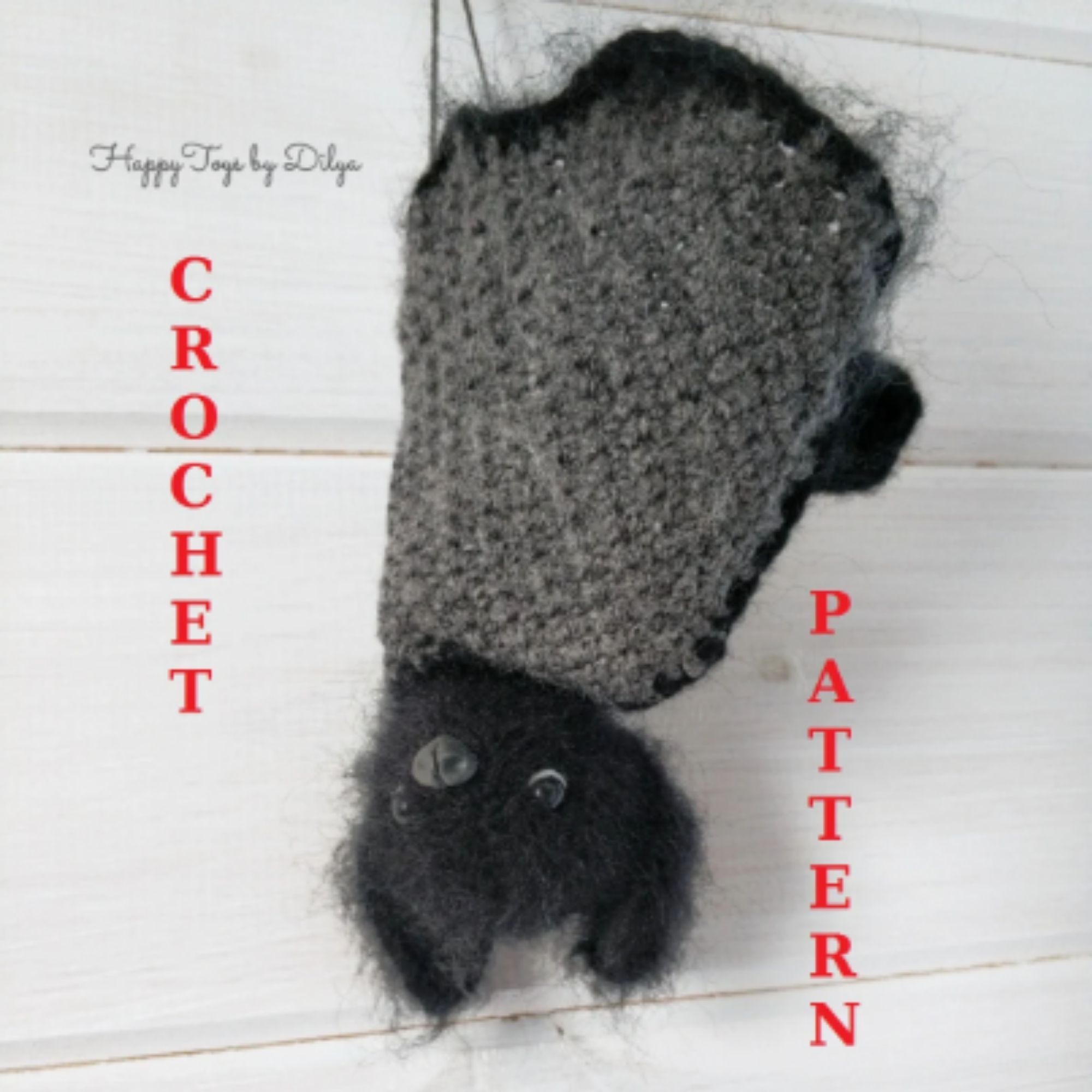 Crochet pattern bat toy amigurumi halloween gift US and UK terms 1 Дизайн без названия 1 2