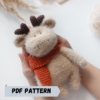 Amigurumi animal reindeer crochet pattern