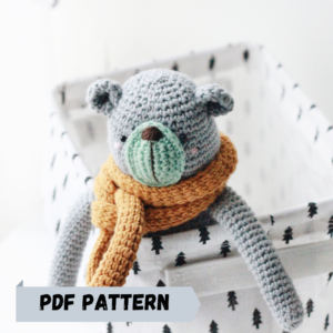 Modèle crocheté d'ours animal Amigurumi