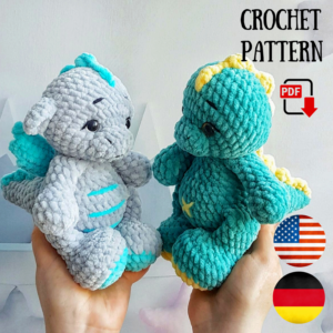 Crochet Dragon Dino pattern