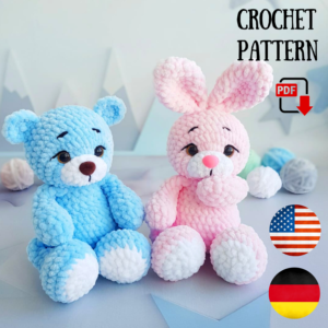Crochet bear bunny pattern