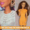 Knitting Pattern Dress for Barbie doll