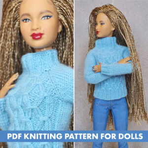 Knitting pattern Sweater for Barbie doll