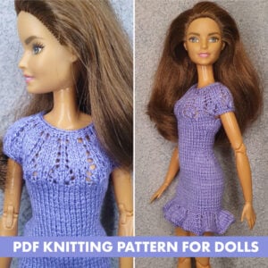Patron à tricoter Robe pour poupée Barbie
