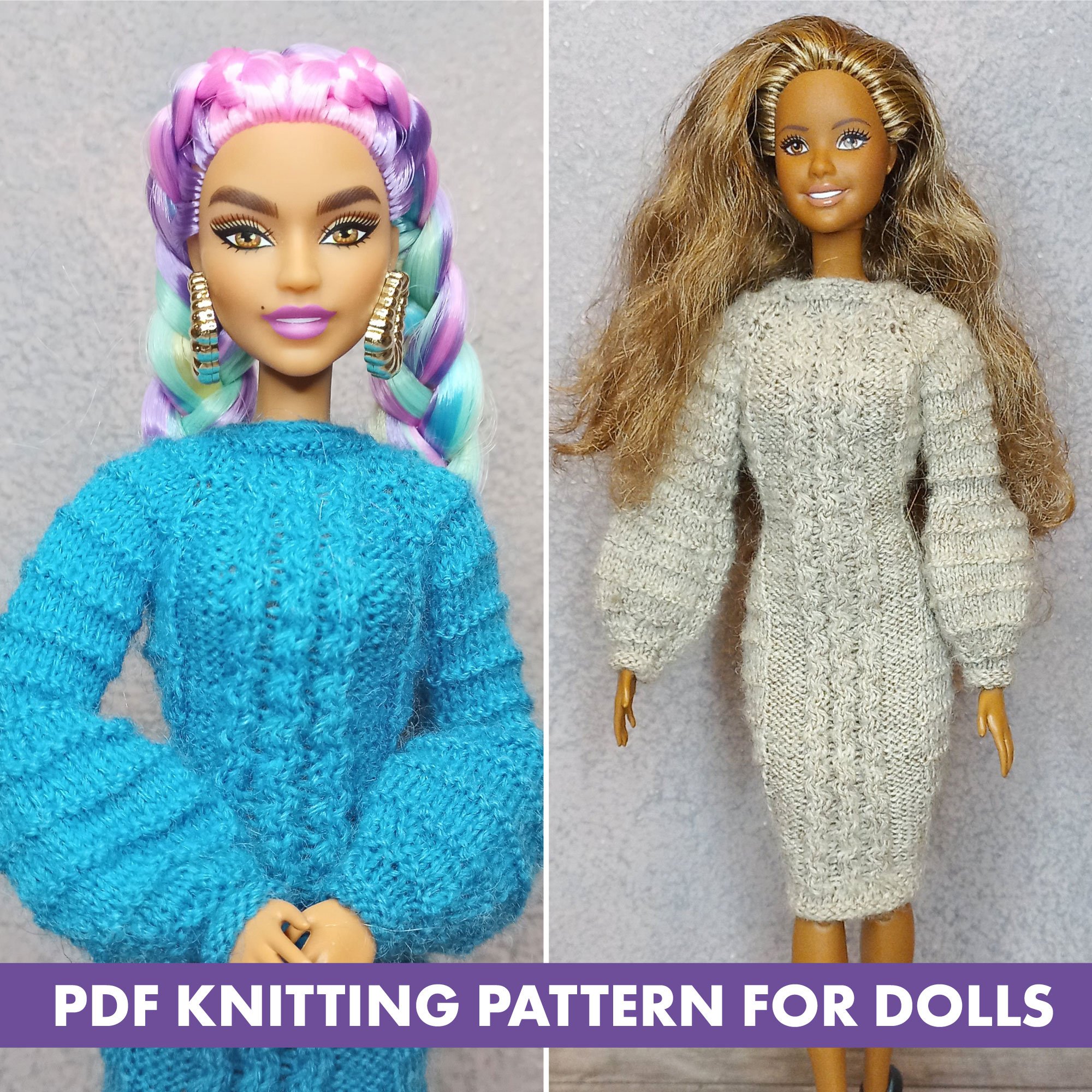 Knits for barbie store doll