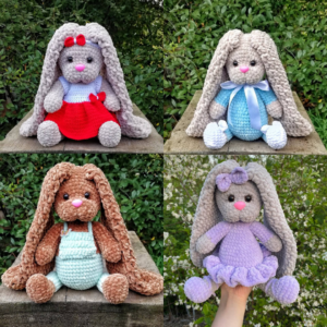 Crochet amigurumi bunny pattern