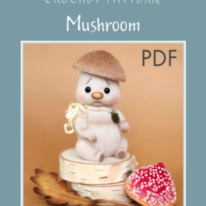 Crochet Pattern mushroom toy