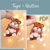 Crochet PATTERN Tiger - Glutton
