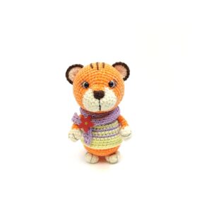 Сustom plushie orange tiger interior toy