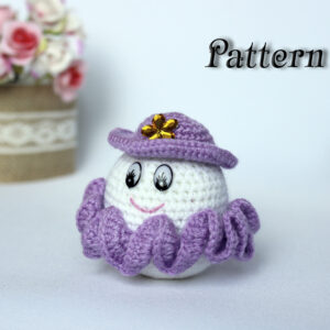 Crochet egg pattern amigurumi toy, easter gifts