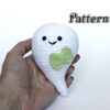 Halloween Ghost crochet pattern, Amigurumi ghost decor for halloween