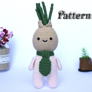 Amigurumi onion toy pattern