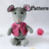 Сrochet mouse pattern toy amigurumi