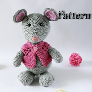 Сrochet mouse pattern toy amigurumi