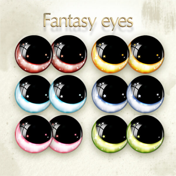 Big Pupil Toy Eyes Digital Collage Sheet from 12mm to 20mm_1 ...