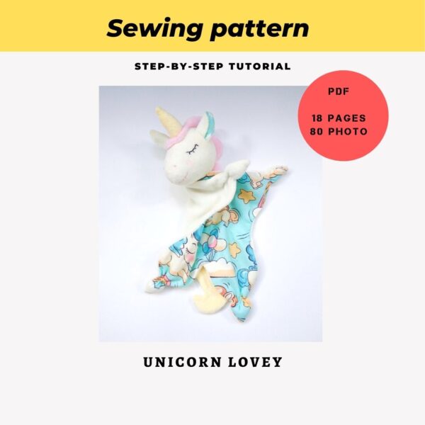 Unicorn lovey pattern