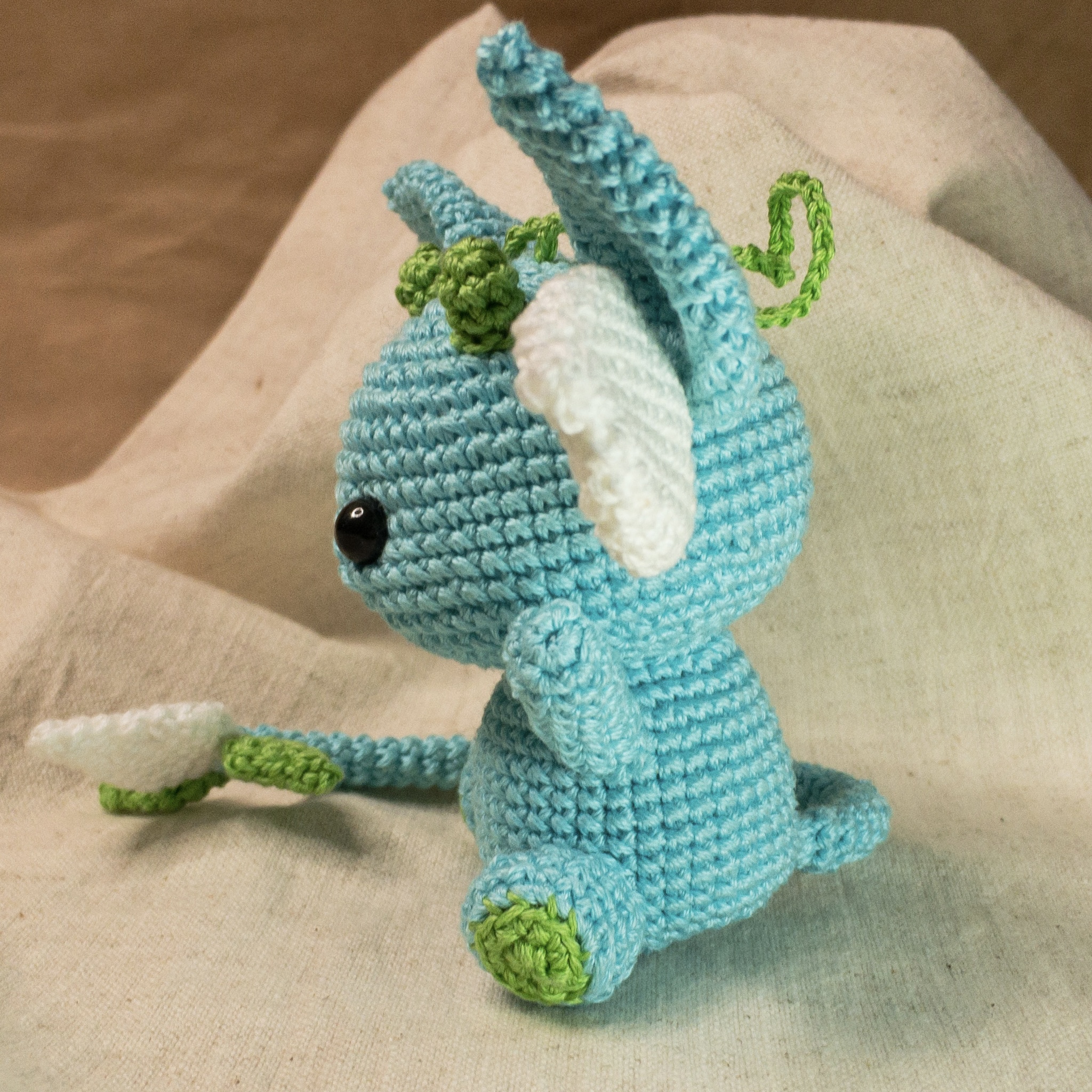 Axolotl crochet pattern in English, tutorial amigurumi kawai