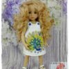 Embroidered dress for doll Dianna Effner Little Darling "Peafowl 1" (For Doll Size: 13 inch)